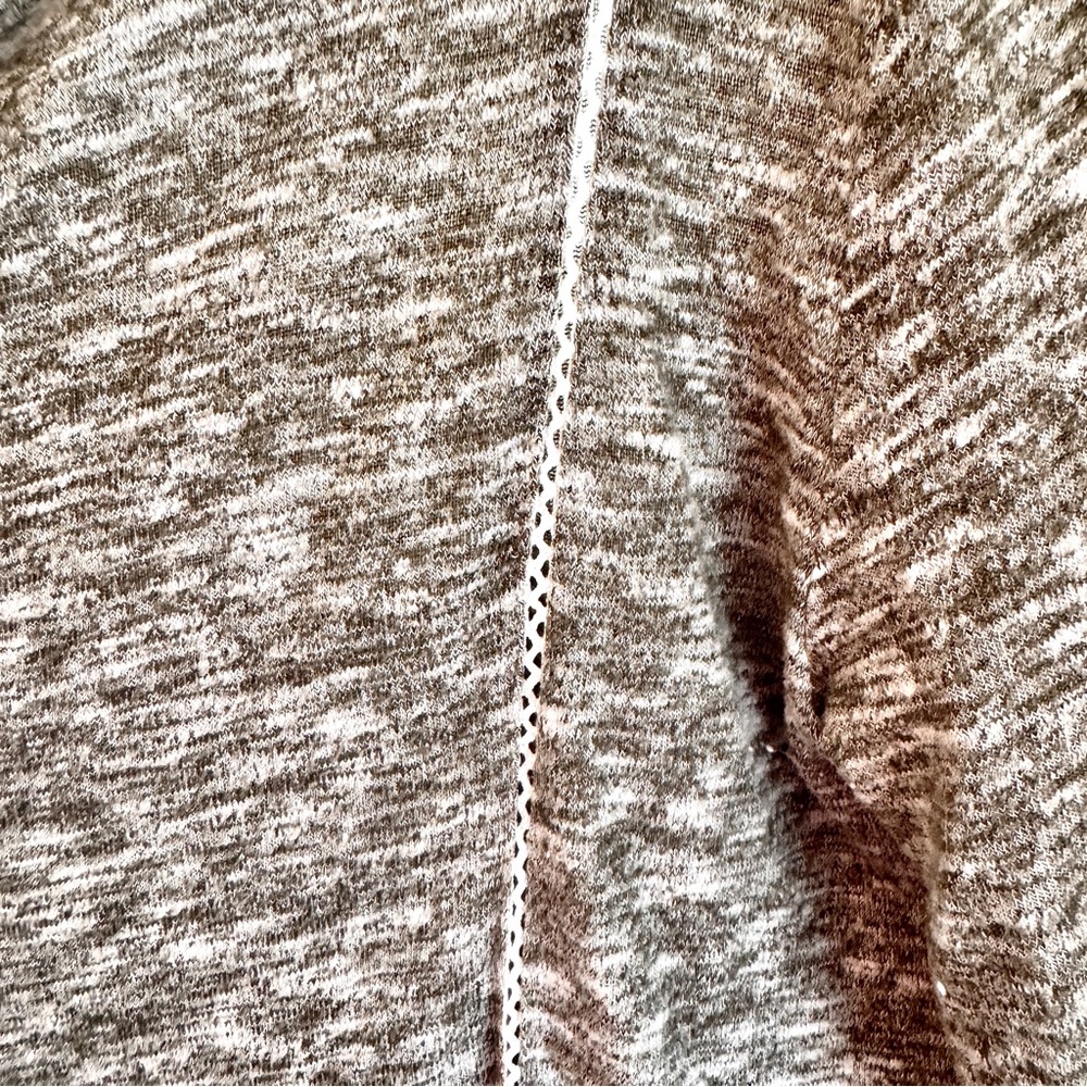 89th & Madison XL Gray‎ Waterfall Women's Cardigan Marled Open Front Lightweight - Picture 6 of 10
